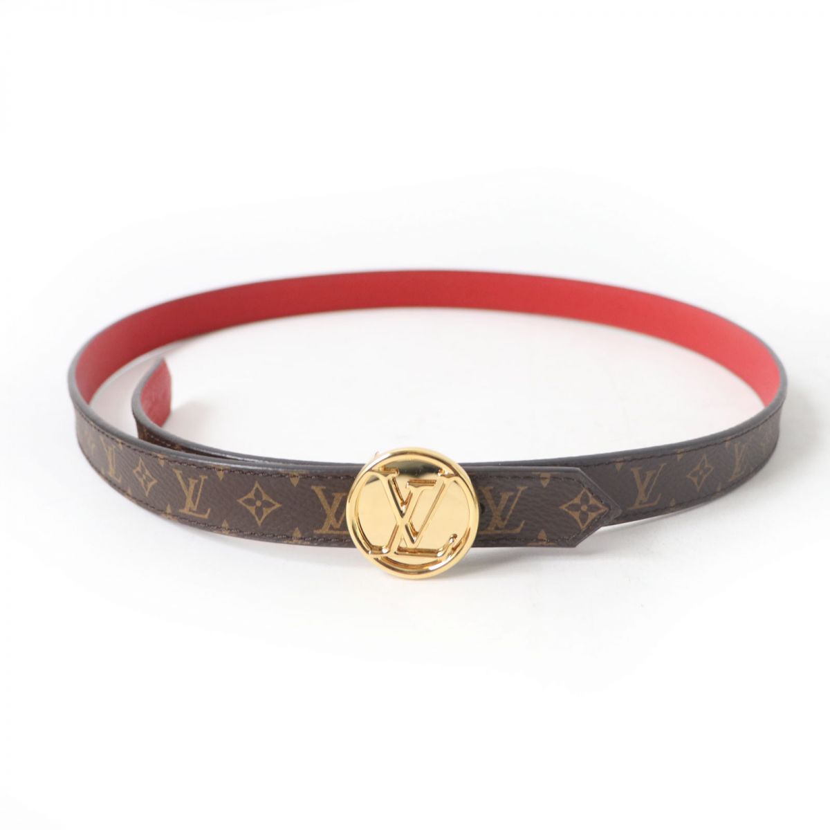 Louis Vuitton Monogram Belt Brown/Gold