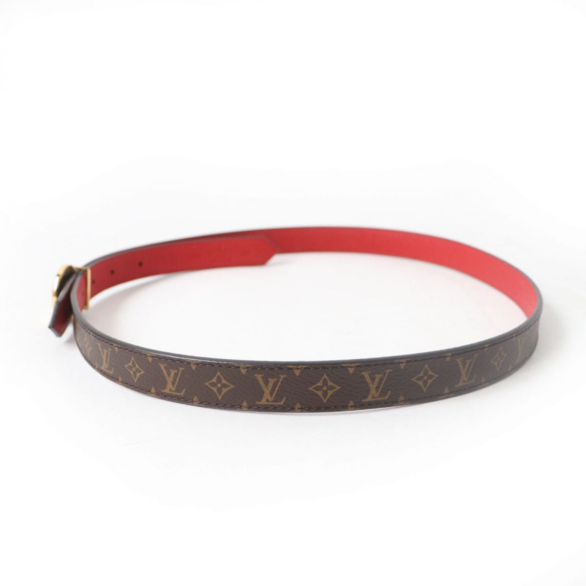 Louis Vuitton Monogram Belt Brown/Gold