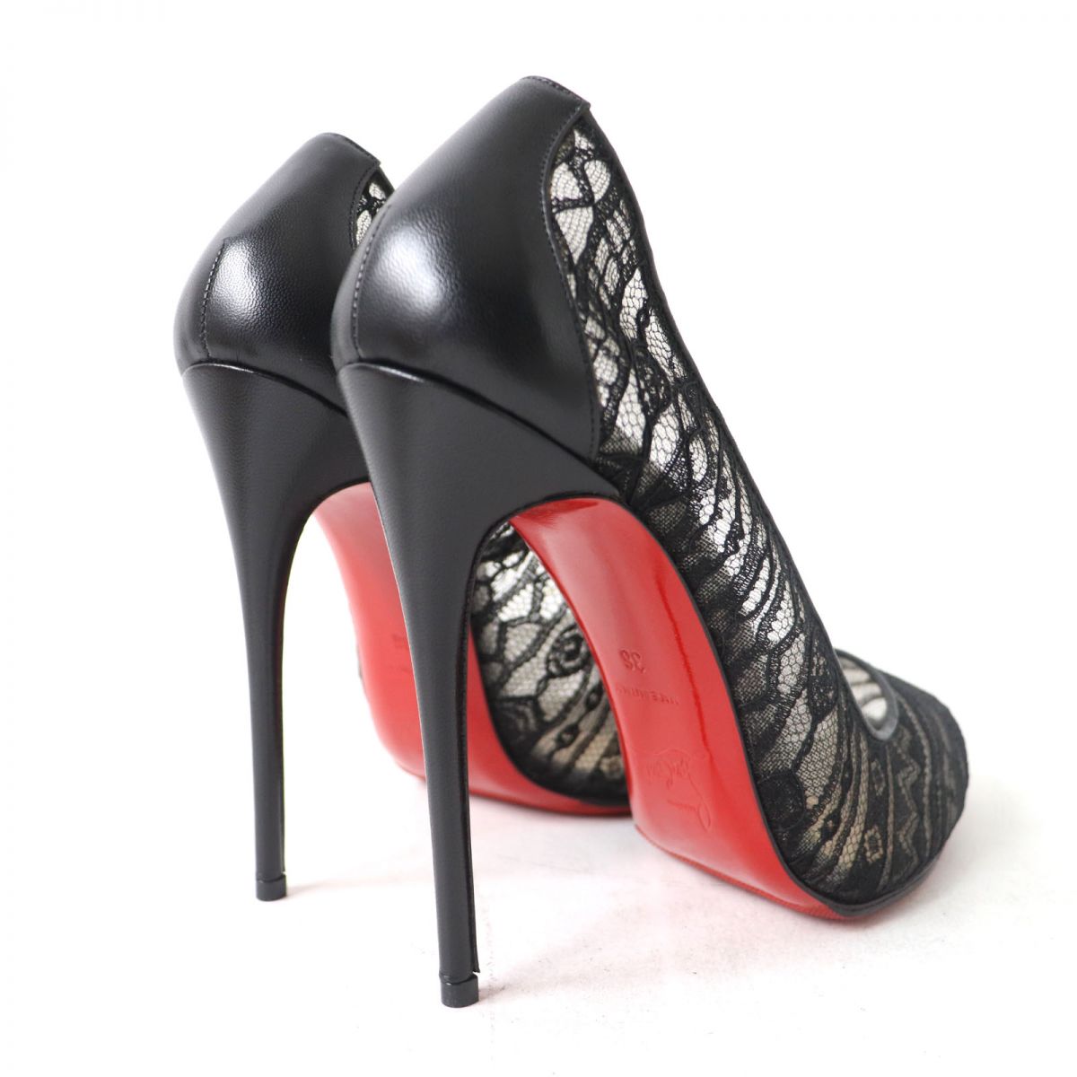 Christian Louboutin DORISSIMA Lace Leather Pumps