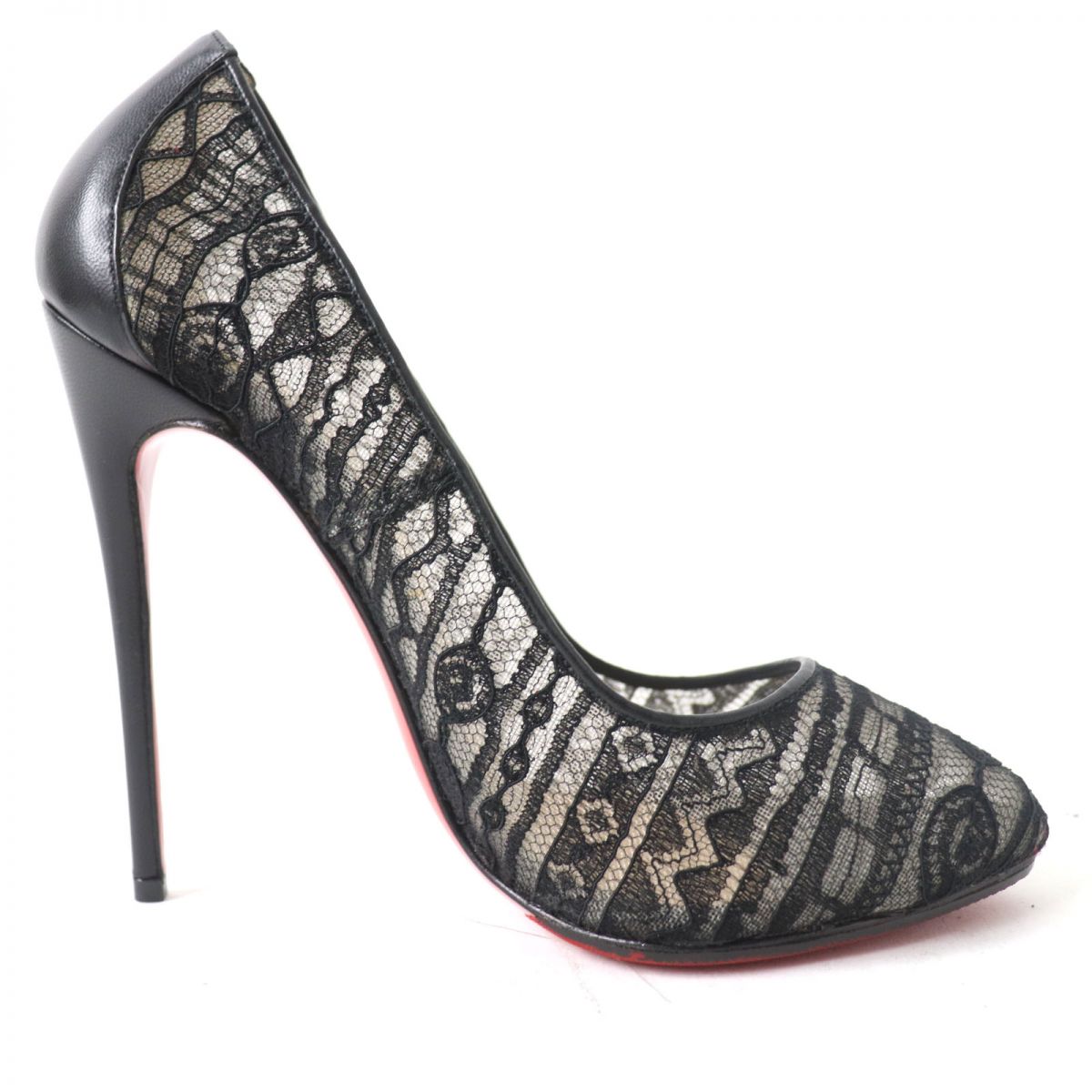 Christian Louboutin DORISSIMA Lace Leather Pumps