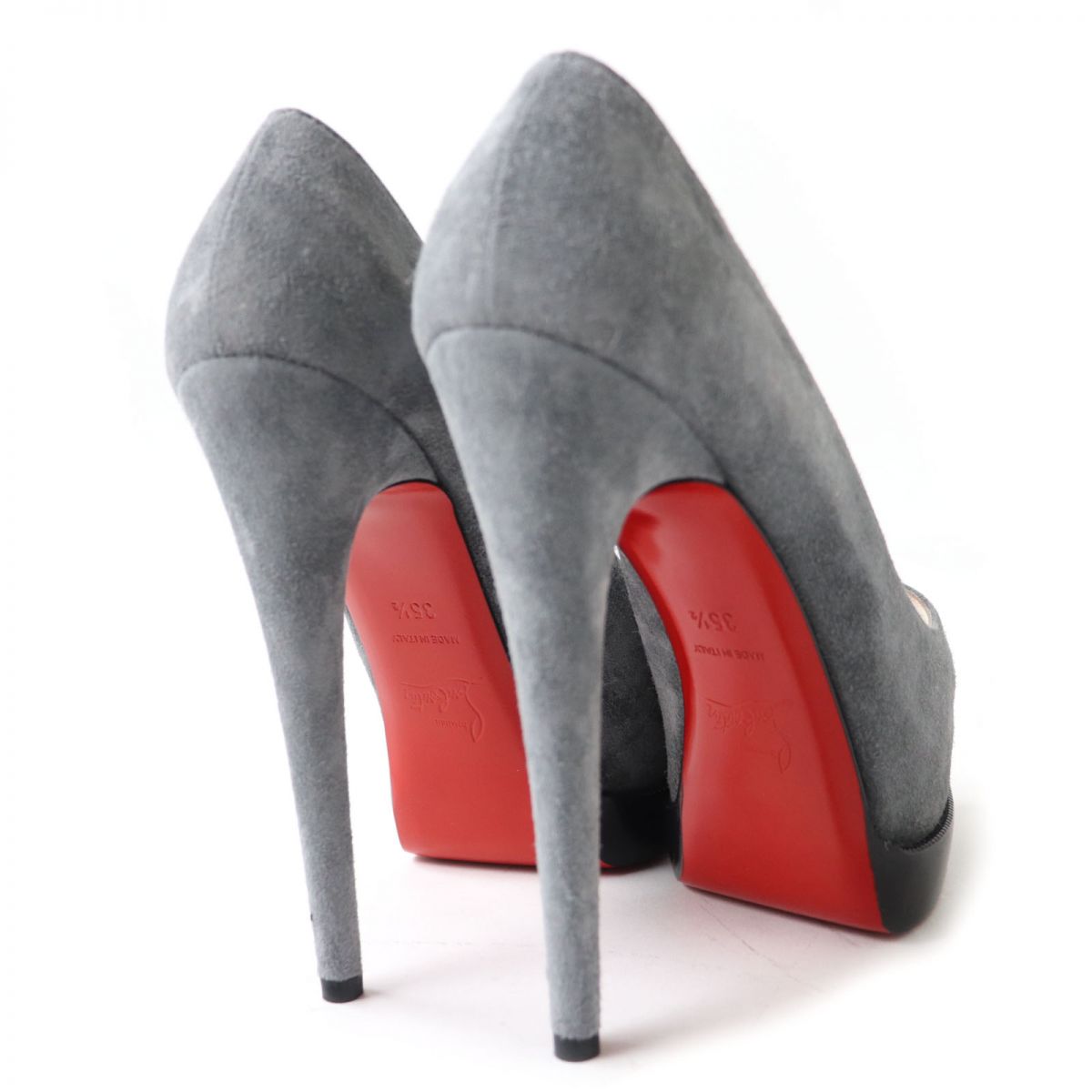 Christian Louboutin Suede Leather Pumps