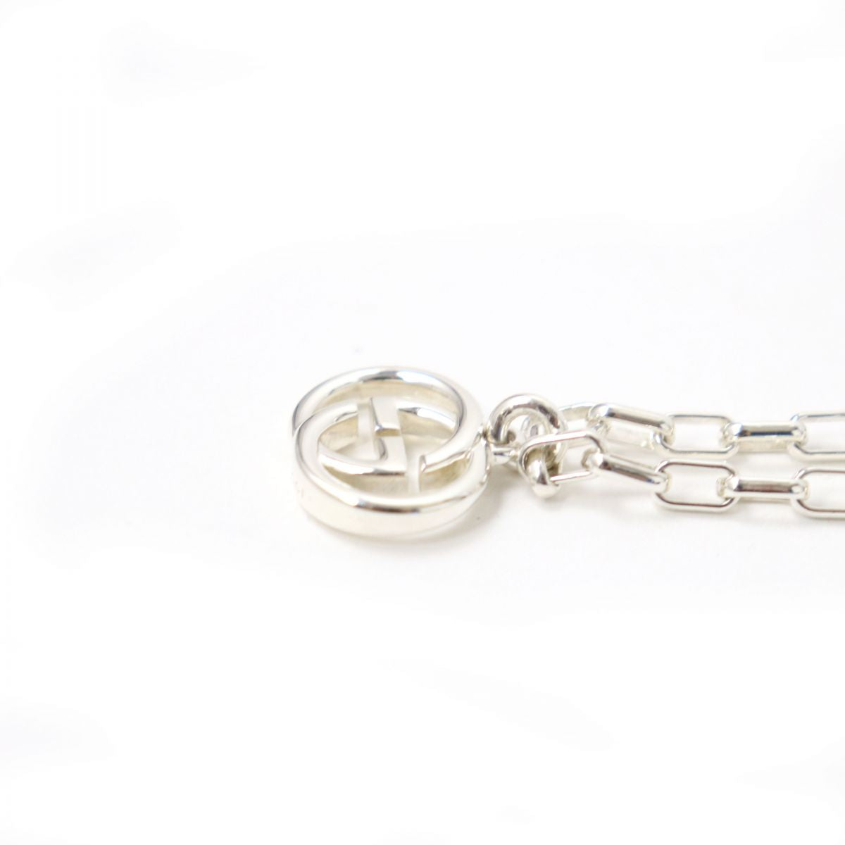 GUCCI Interlocking G Silver Bracelet