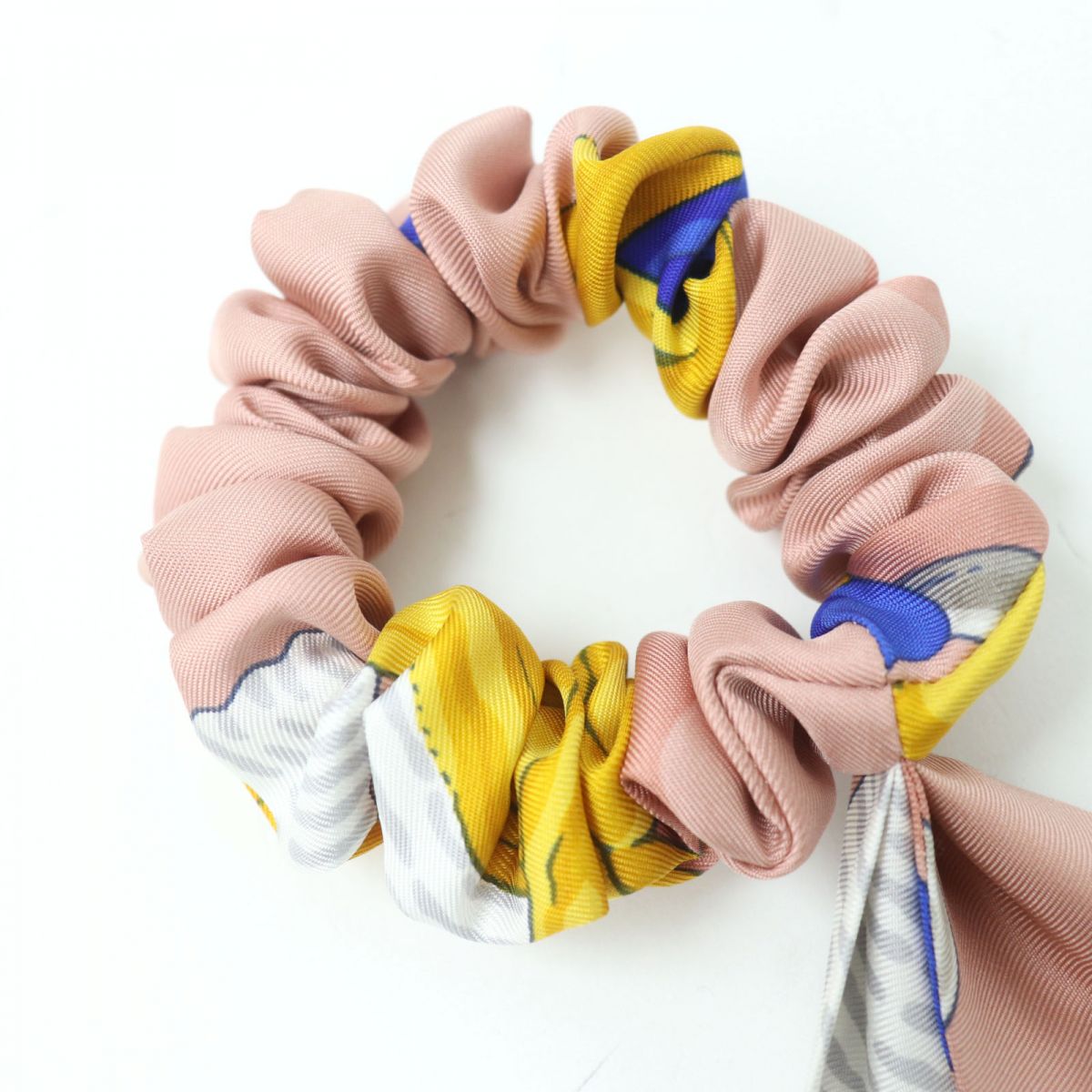 Hermes Silk Bella Scrunchie Hair Accessory