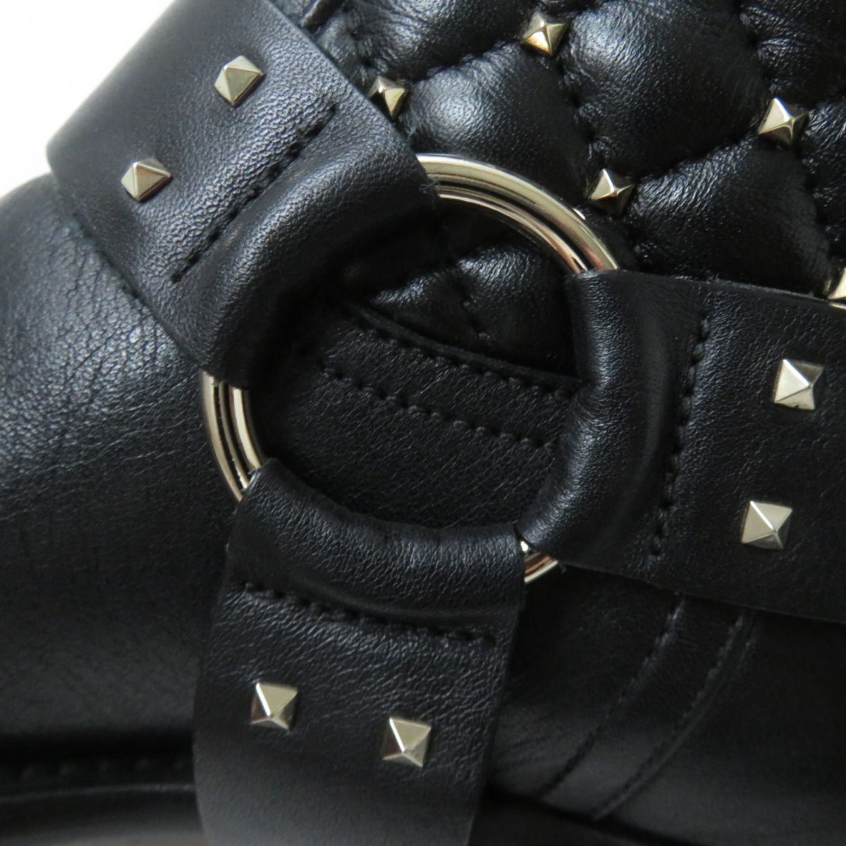 Valentino Rockstud Quilted Leather Boots