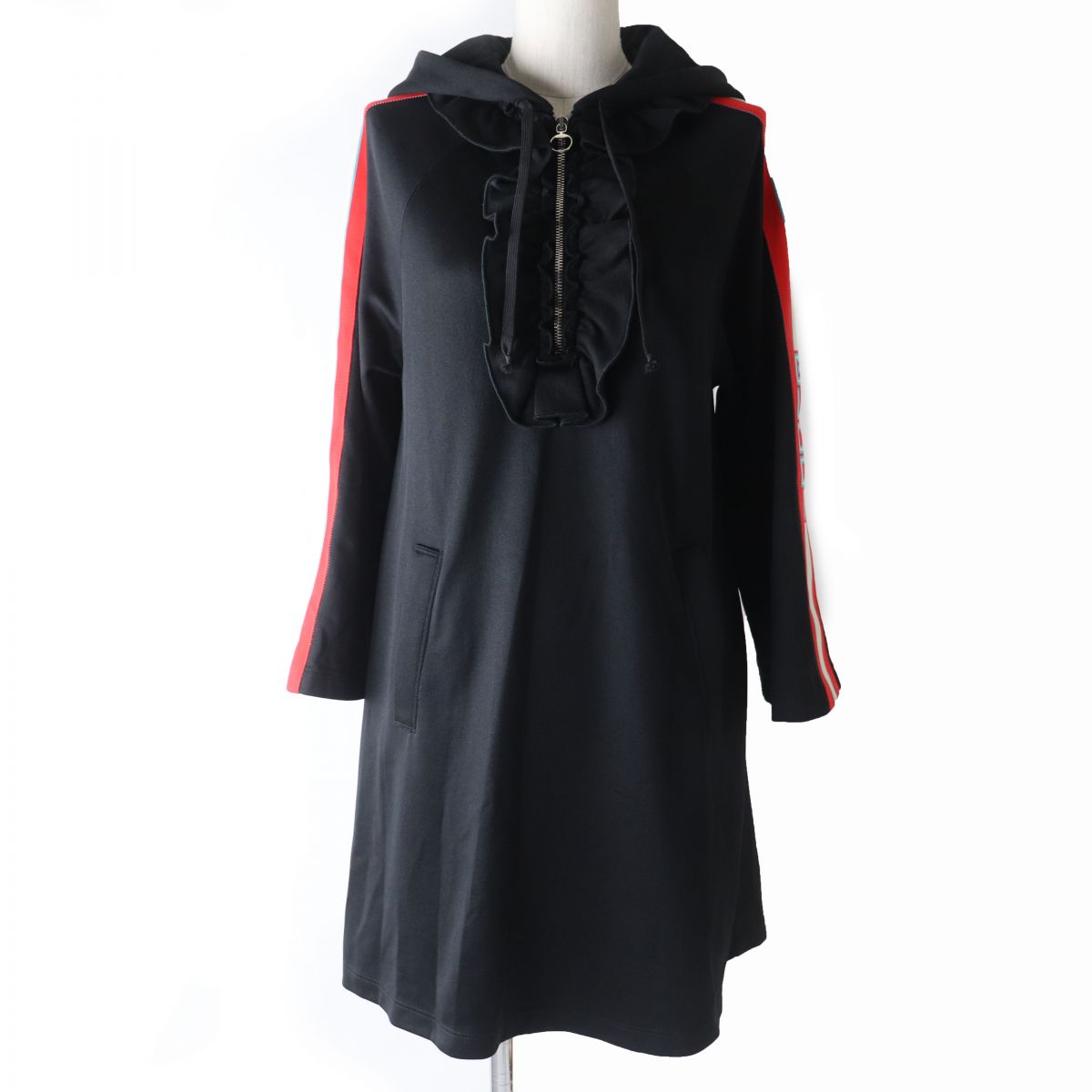 Gucci Hooded Jersey Dress Black XS