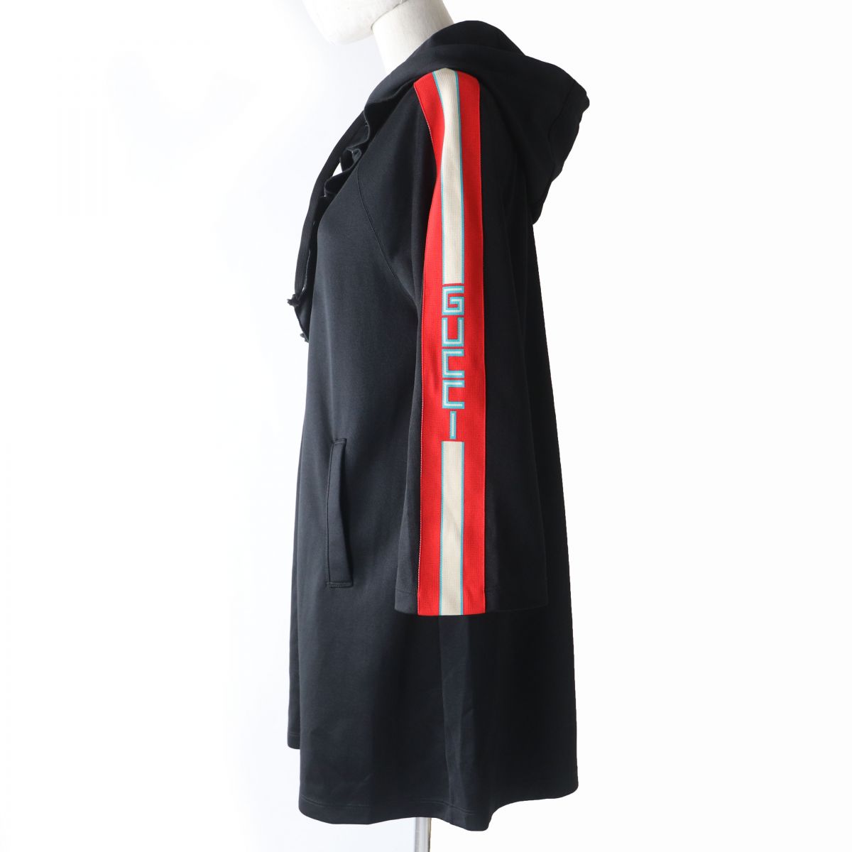 Gucci Hooded Jersey Dress Black XS