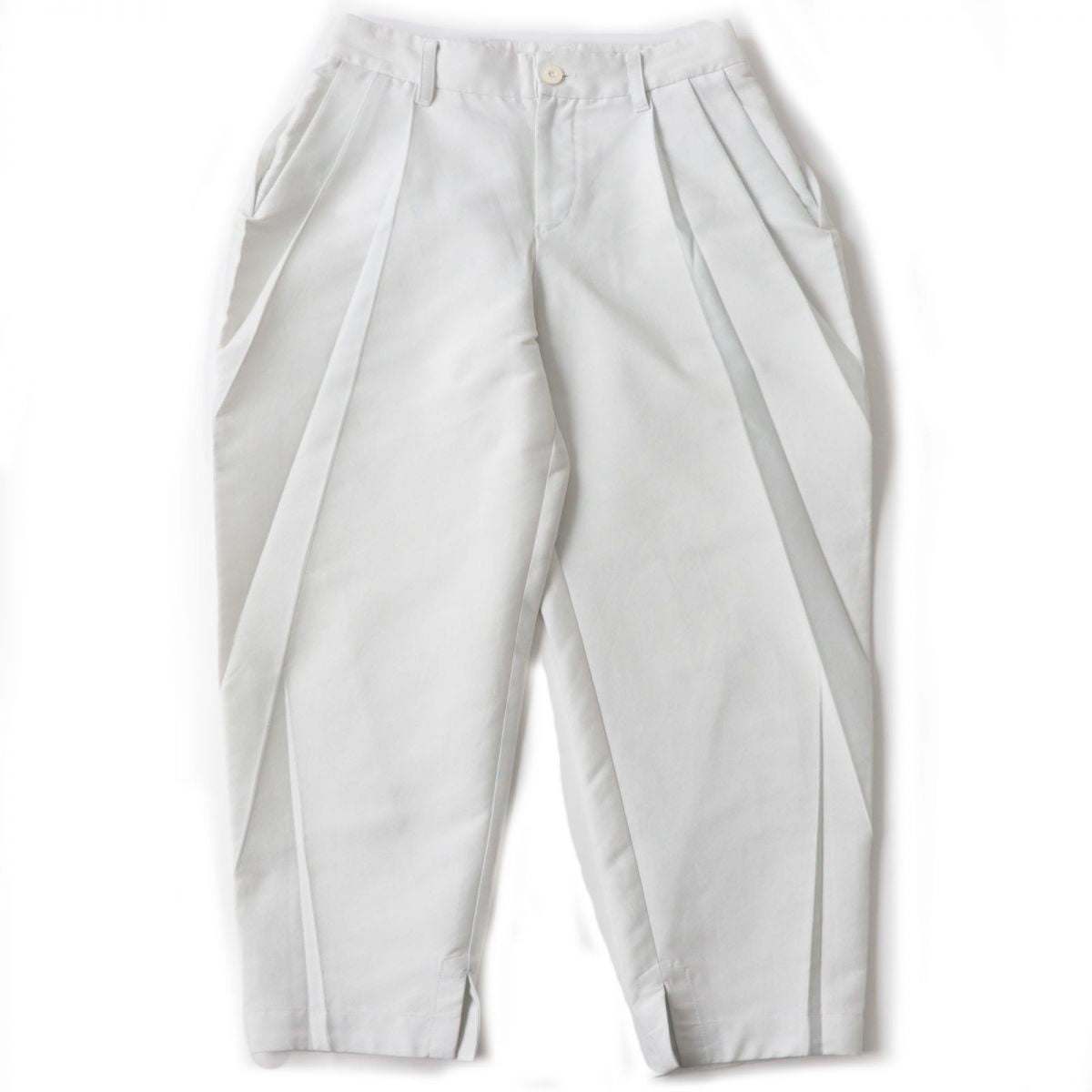 Issey Miyake Pleated Wide Pants Light Gray