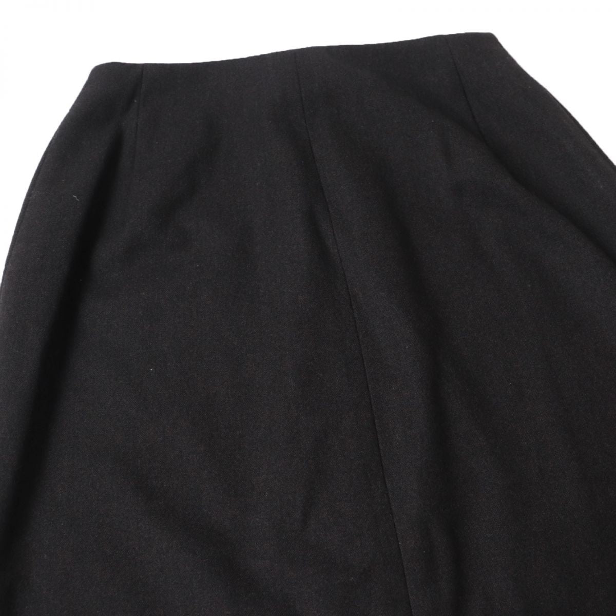 Hermes Wool Tight Skirt Dark Brown Size 34