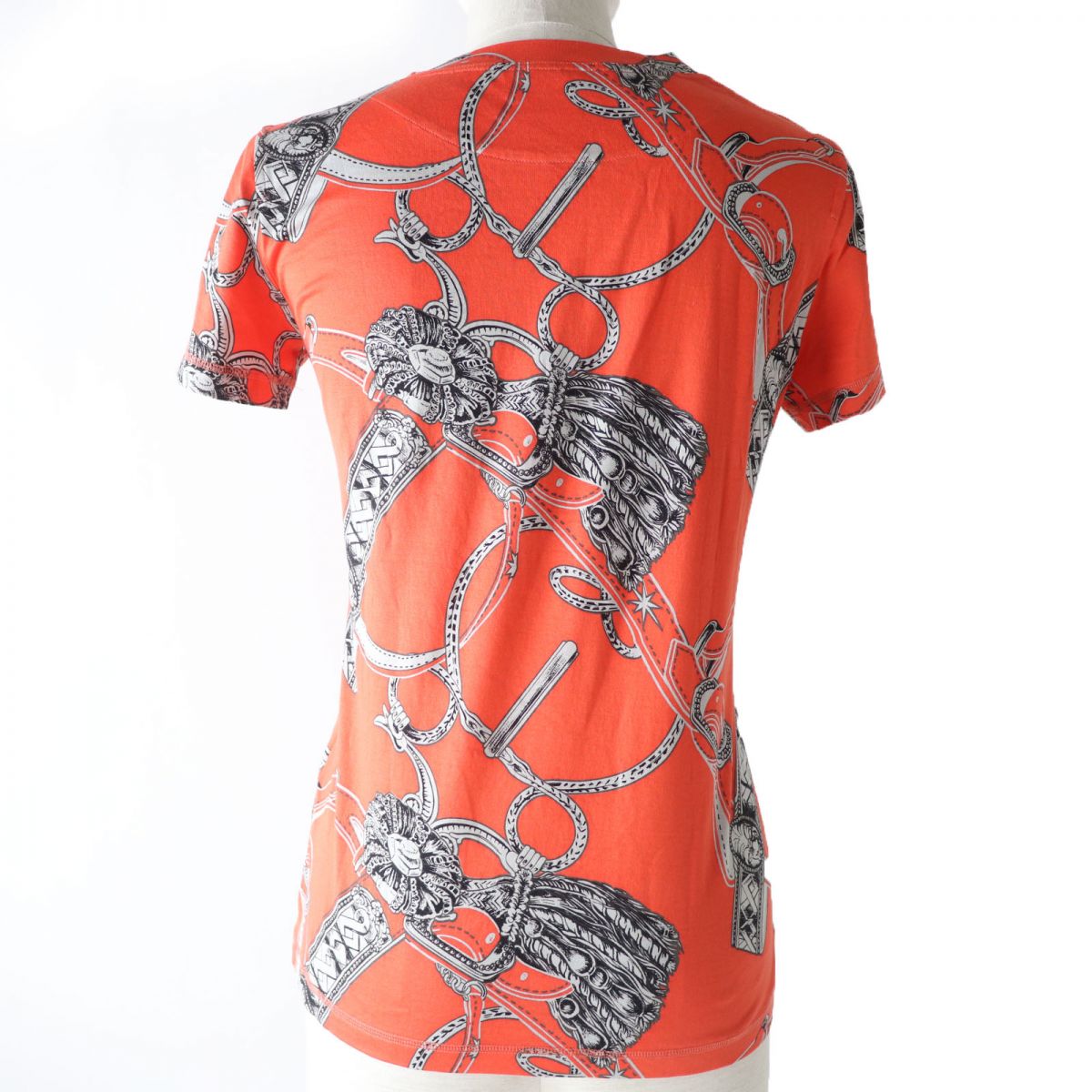 Hermes Cotton T-shirt, Orange, Multicolor