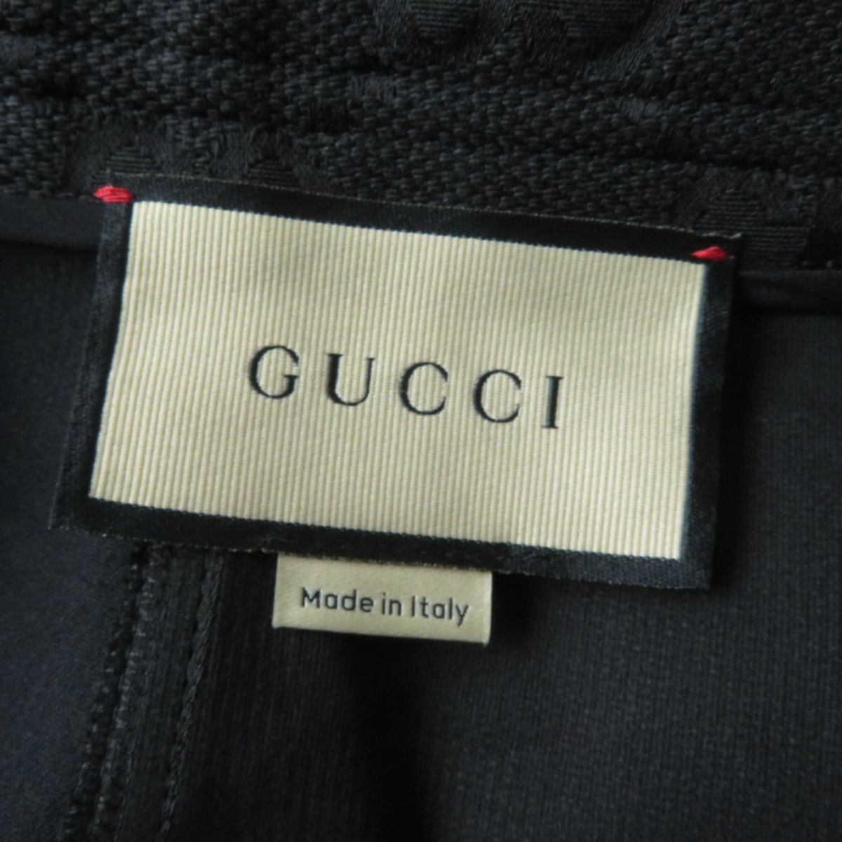 Gucci GG Monogram Zip Pants Black Size 40