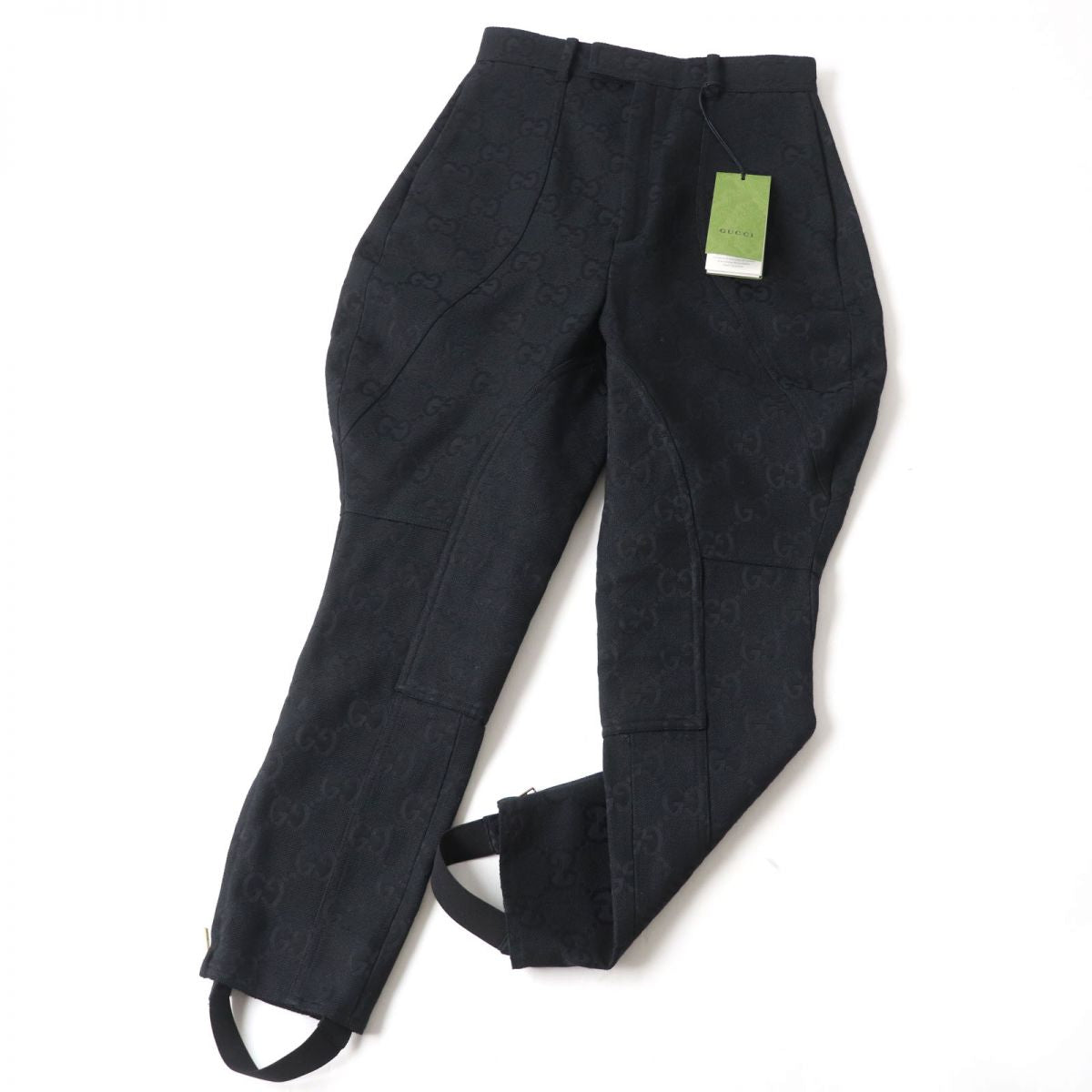 Gucci GG Monogram Zip Pants Black Size 40