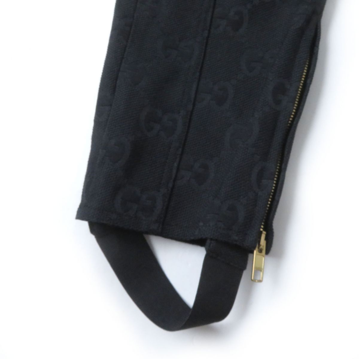 Gucci GG Monogram Zip Pants Black Size 40