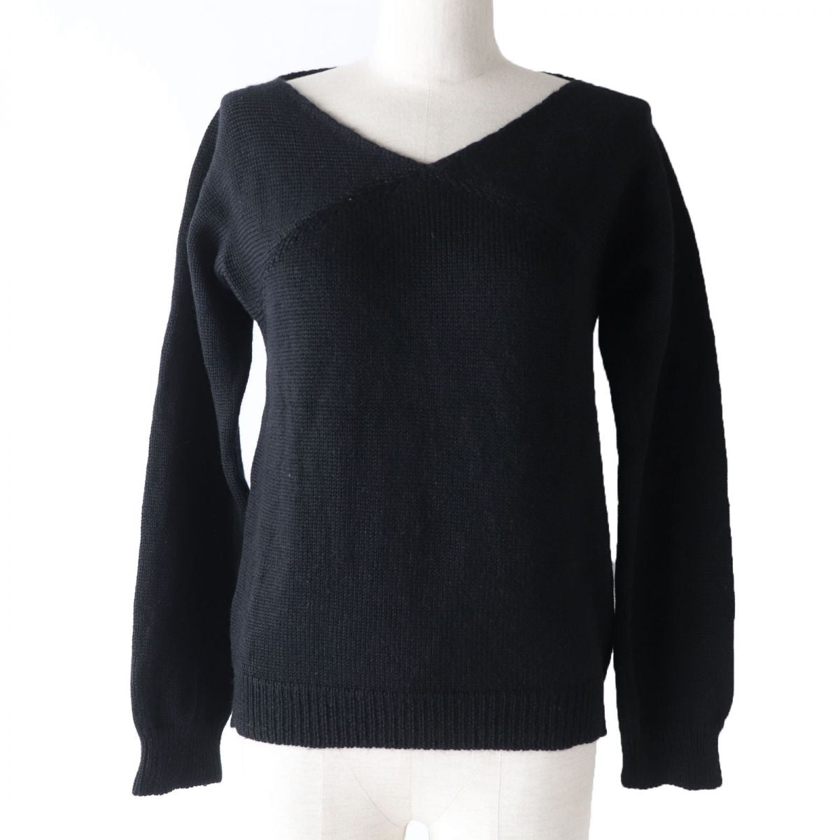 Maison Margiela V-neck Wool Sweater Black M