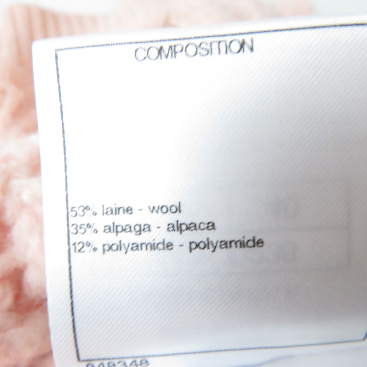 Chanel Alpaca Blend Sweater with Cape, Light Pink