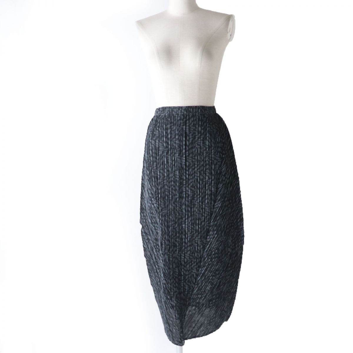 Issey Miyake Pleats Please Long Skirt Gray