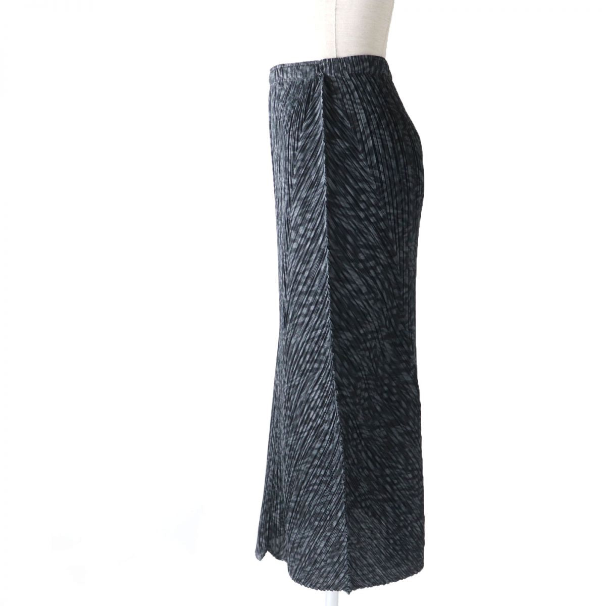 Issey Miyake Pleats Please Long Skirt Gray