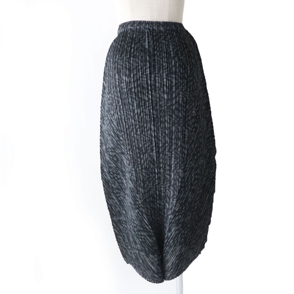 Issey Miyake Pleats Please Long Skirt Gray