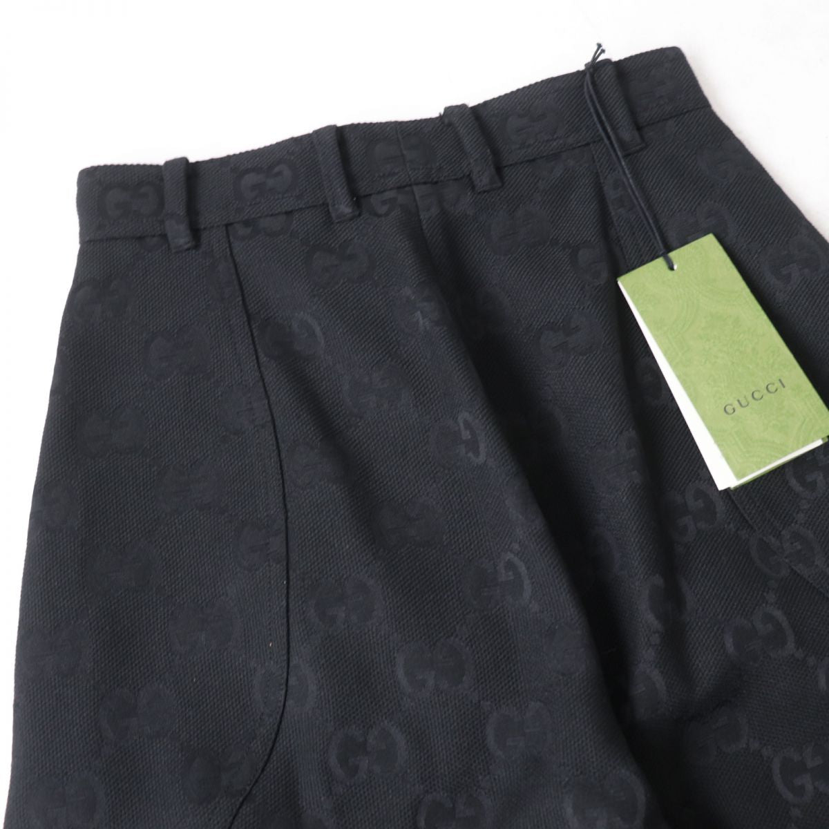 Gucci GG Monogram Zip Pants Black 36