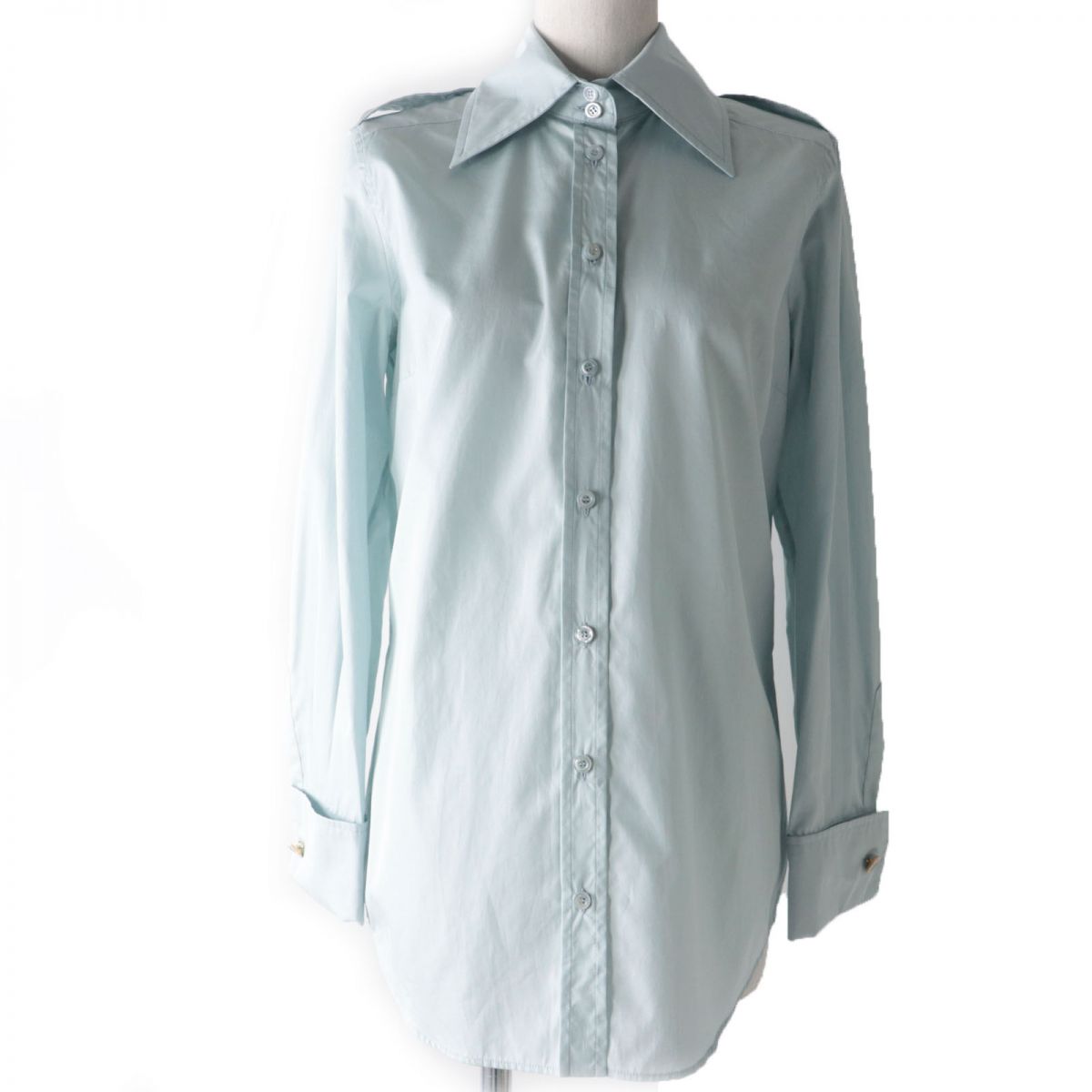 Gucci Cotton Poplin Shirt Double G Button