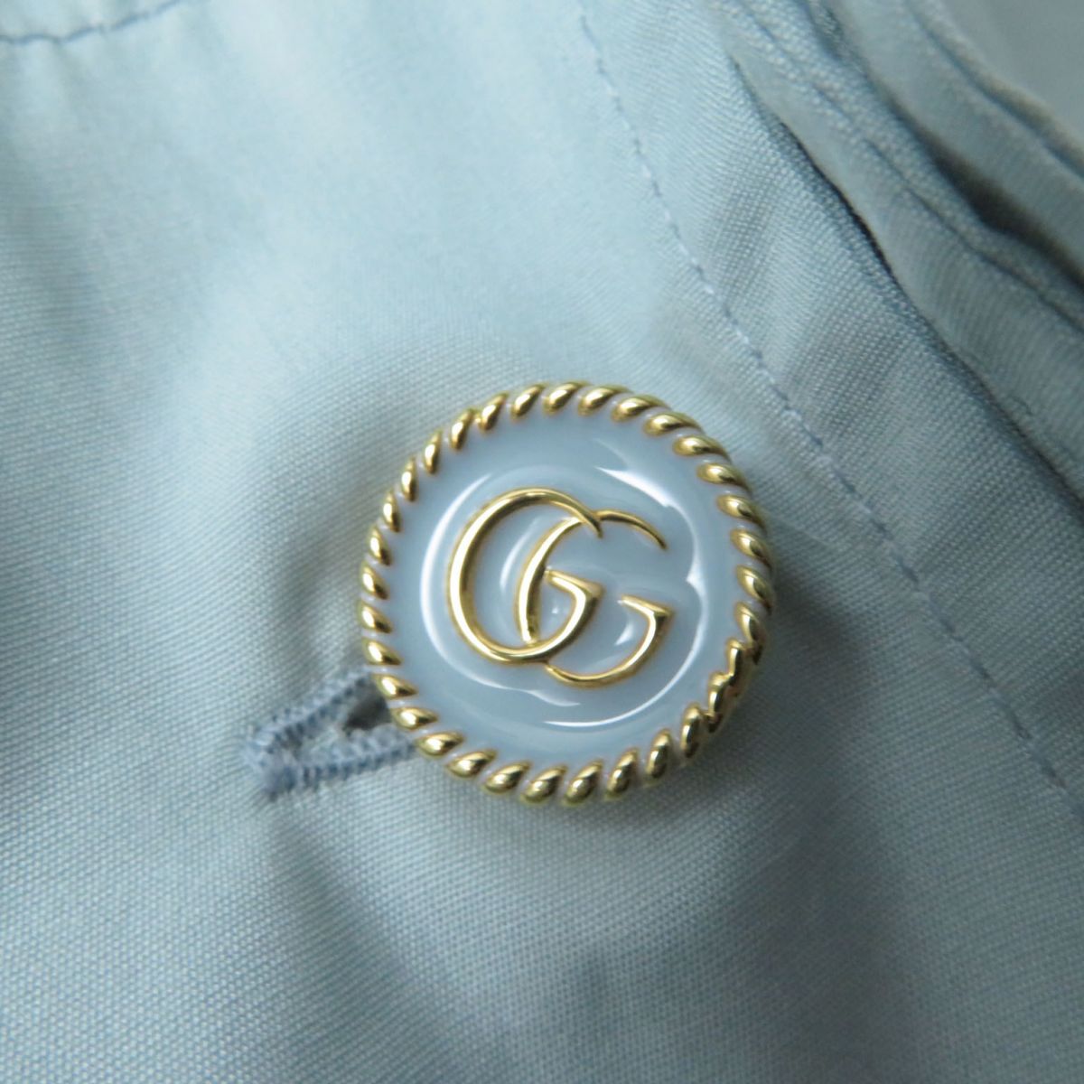 Gucci Cotton Poplin Shirt Double G Button