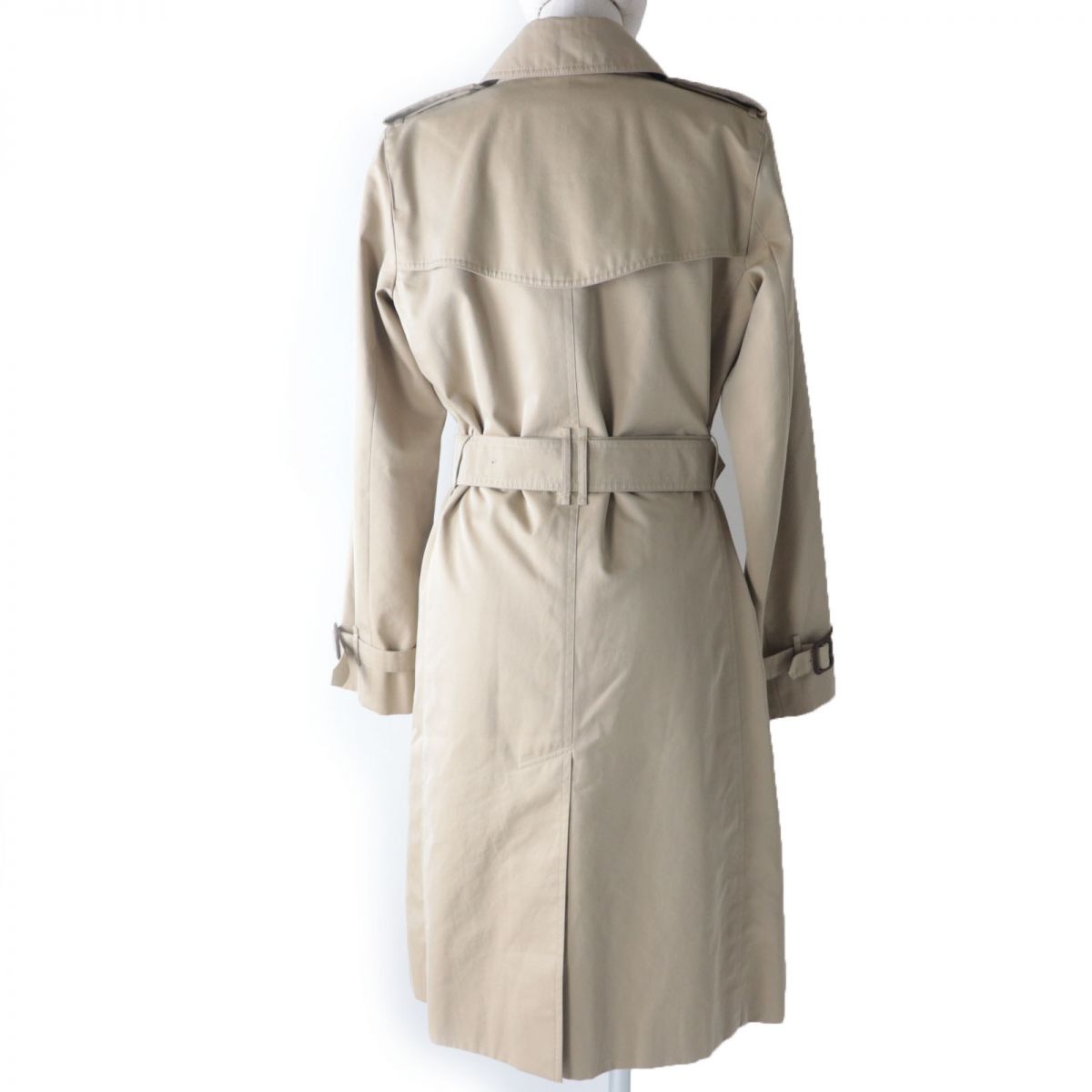 Burberry Wool Trench Coat Beige Women's