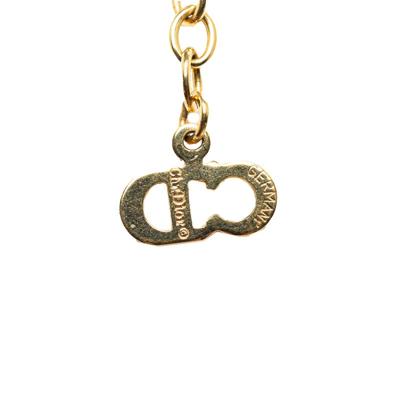 Dior Rhinestone Seashell Pendant Necklace Metal Necklace in Excellent condition