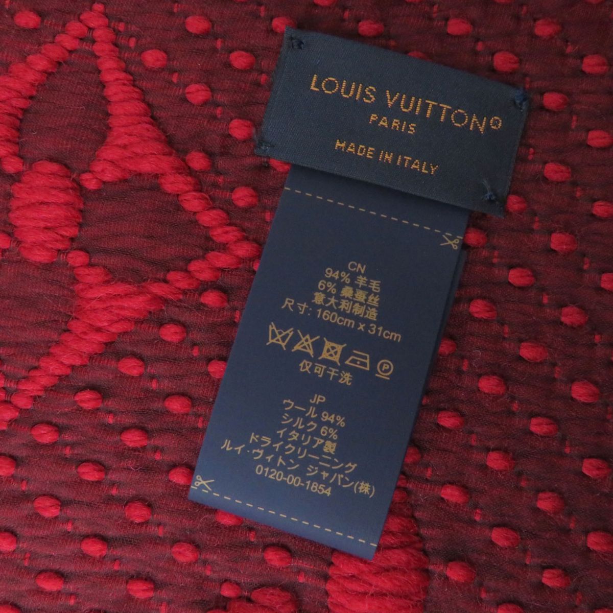 Louis Vuitton Echarpe Logomania Scarf M72432