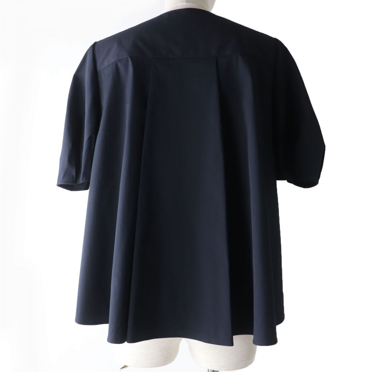 FOXEY BRUNA Top Puff Sleeve Blouse Black