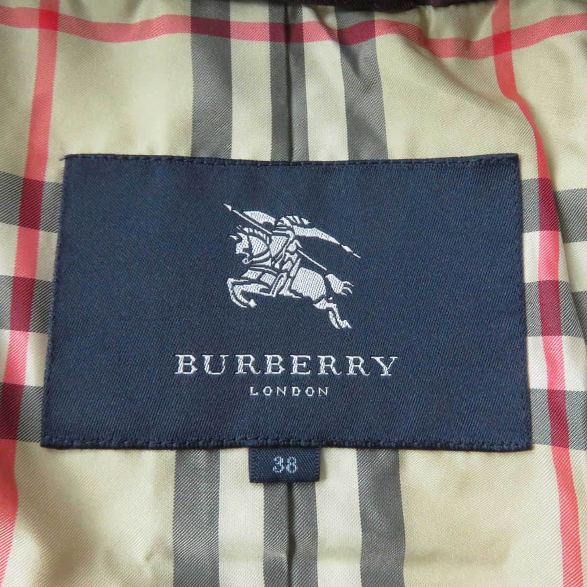 Burberry Down Coat with Raccoon Fur Collar, Bordeaux