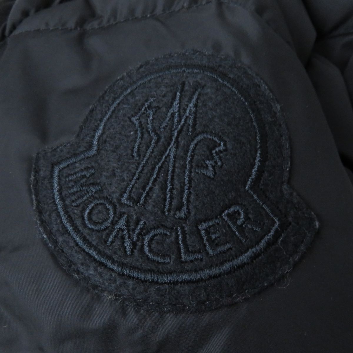 Moncler ALOES Down Jacket with Logo Patch