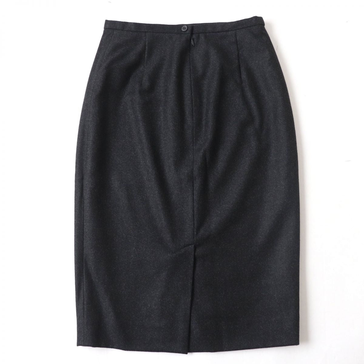 Hermes Wool Cashmere Blend Skirt Black Size 34