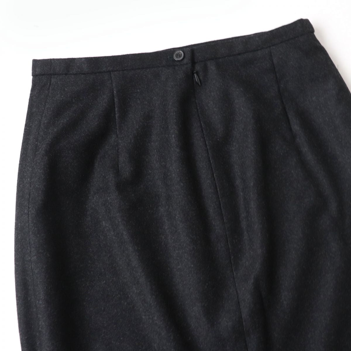 Hermes Wool Cashmere Blend Skirt Black Size 34