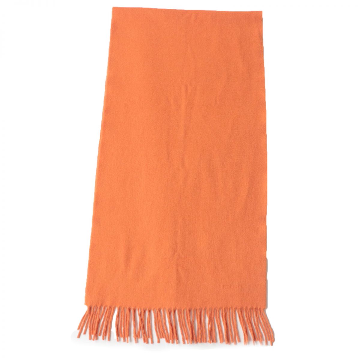 Hermes 100% Cashmere Shawl Scarf Orange