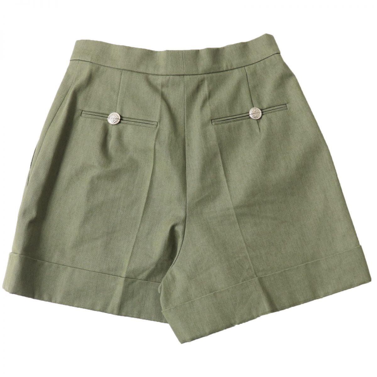 Chanel Cotton Shorts P55496 Khaki