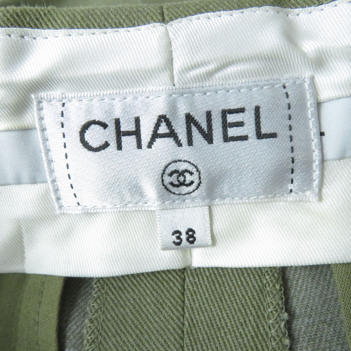 Chanel Cotton Shorts P55496 Khaki