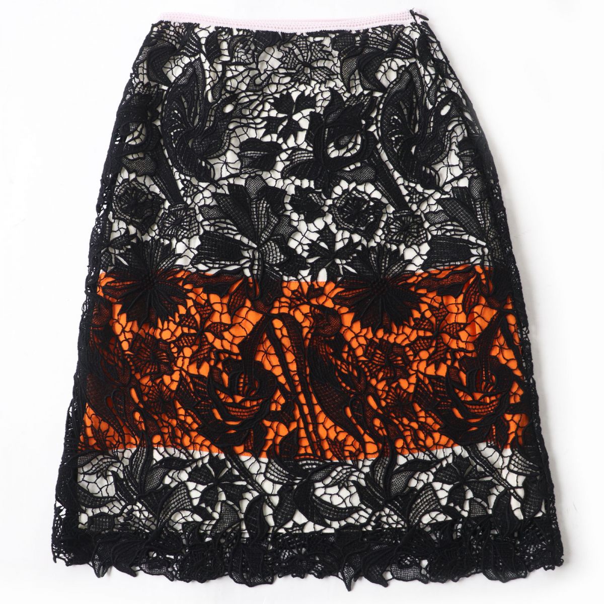 Dior Floral Lace Skirt, Multicolor, Size 38