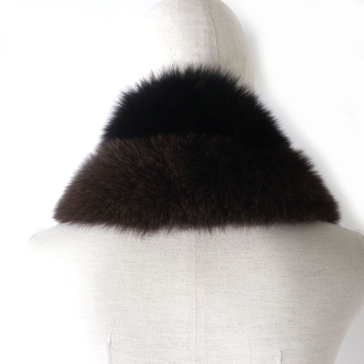 Fendi Silk Shawl with Fox and Rabbit Fur