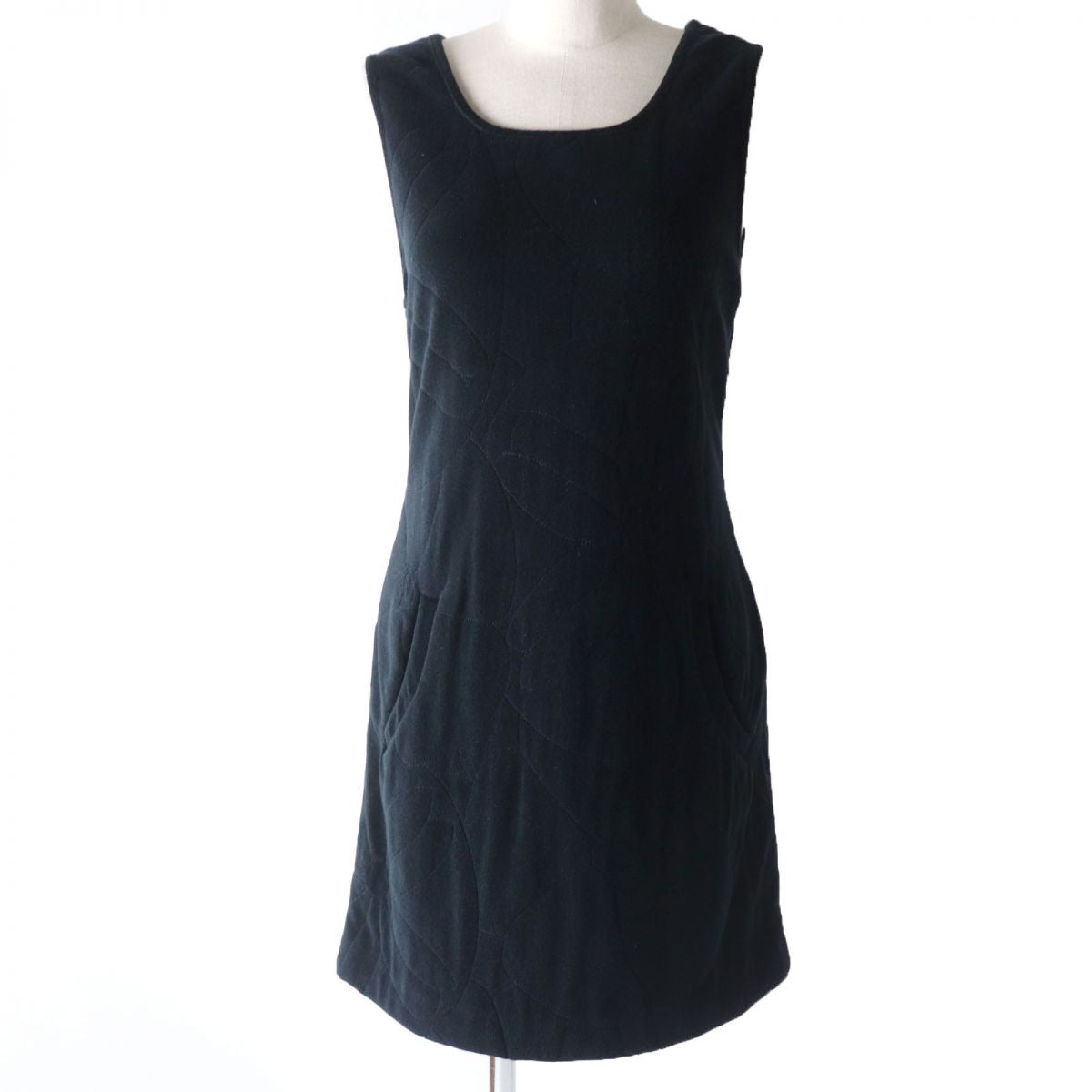 Chanel COCO Mark Stitch Dress Black 34