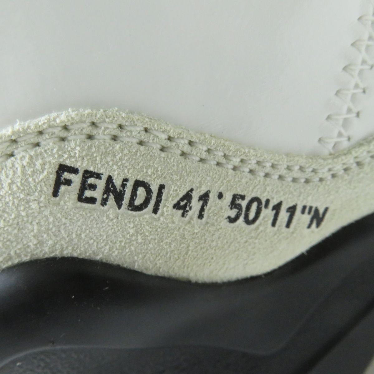 Fendi Jacquard Sneakers White Black Size 38