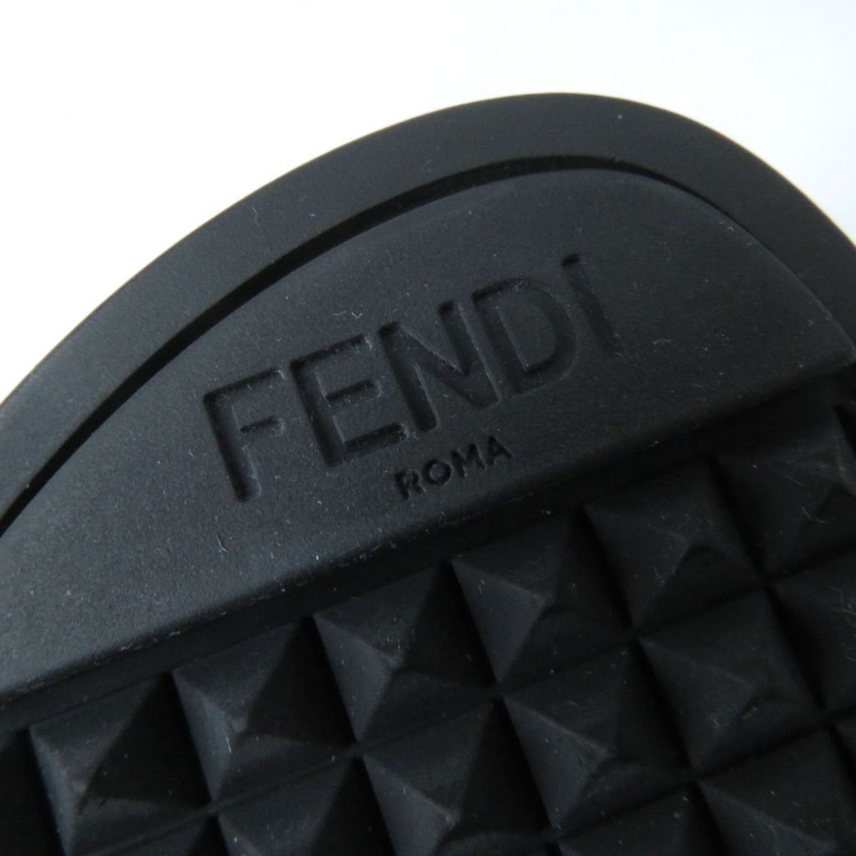 Fendi Backstrap Flat Sandals Black Size 35