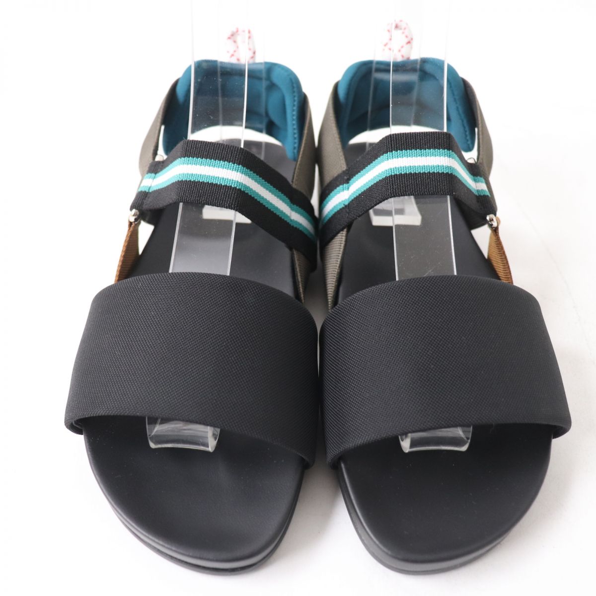 Fendi Backstrap Flat Sandals Black Size 35