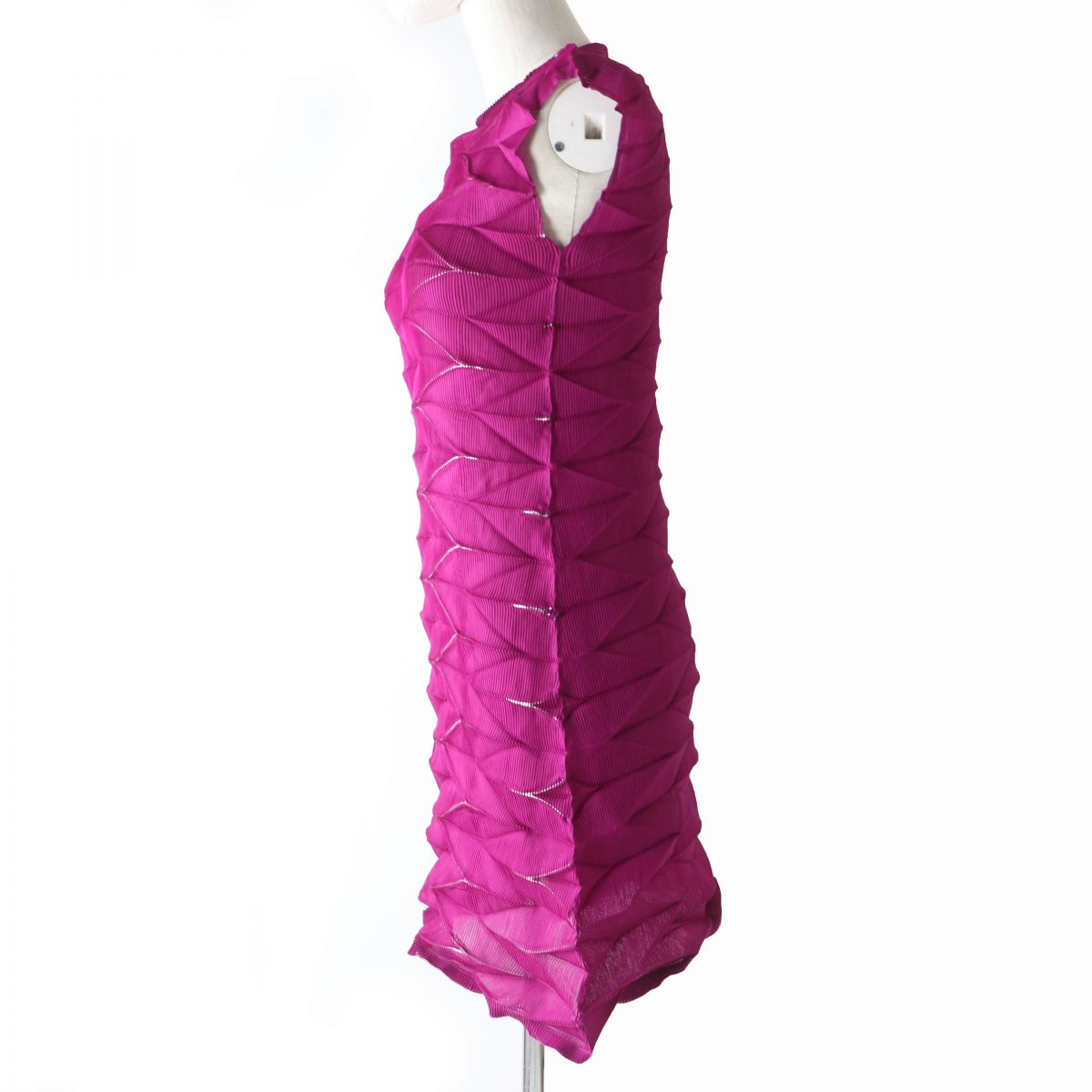 Issey Miyake MI51FT153 Sleeveless Dress Purple