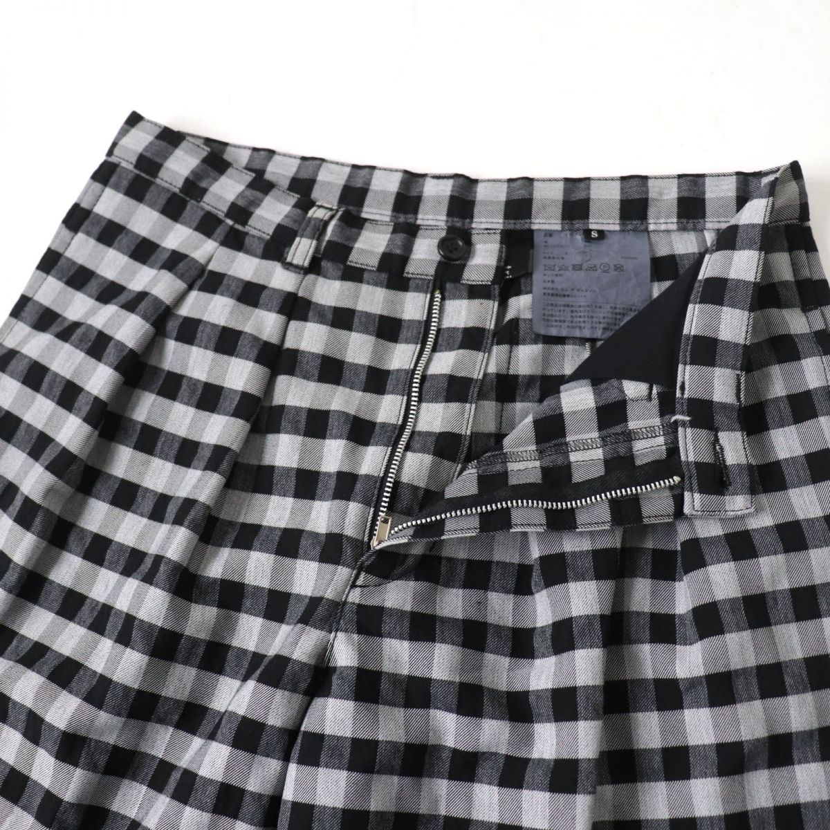 Trico Comme des Garcons Gingham Check Cropped Pants S