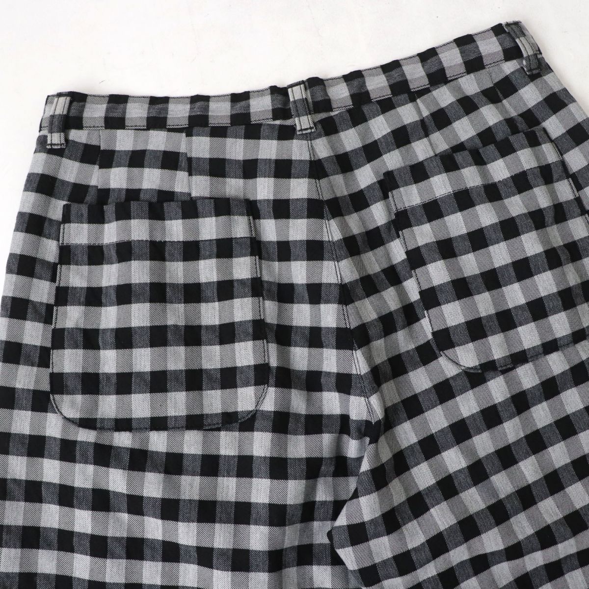 Trico Comme des Garcons Gingham Check Cropped Pants S