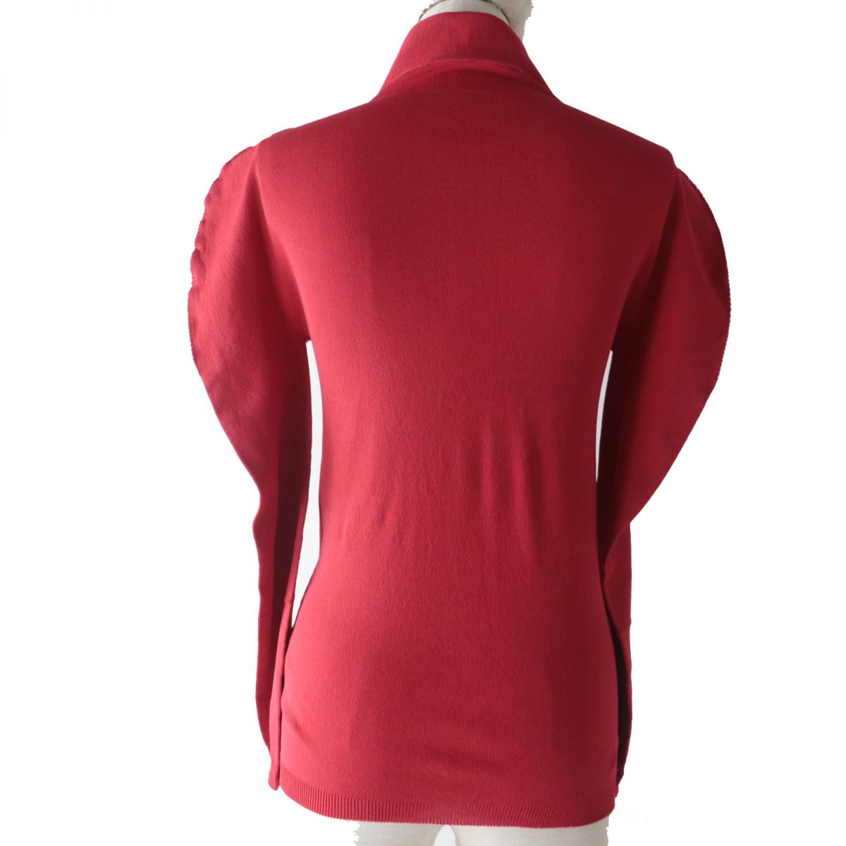 Issey Miyake Turtleneck Long Sleeve Top Red