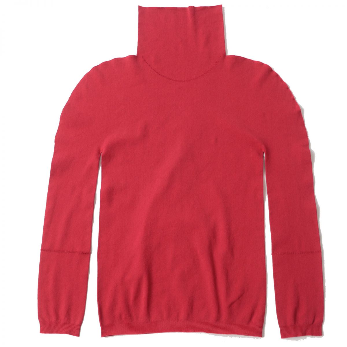 Issey Miyake Turtleneck Long Sleeve Top Red