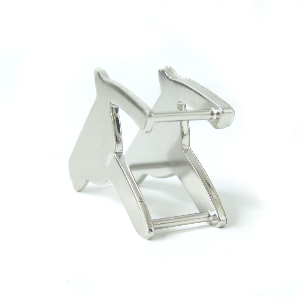 Hermes Horse Head Scarf Ring Silver