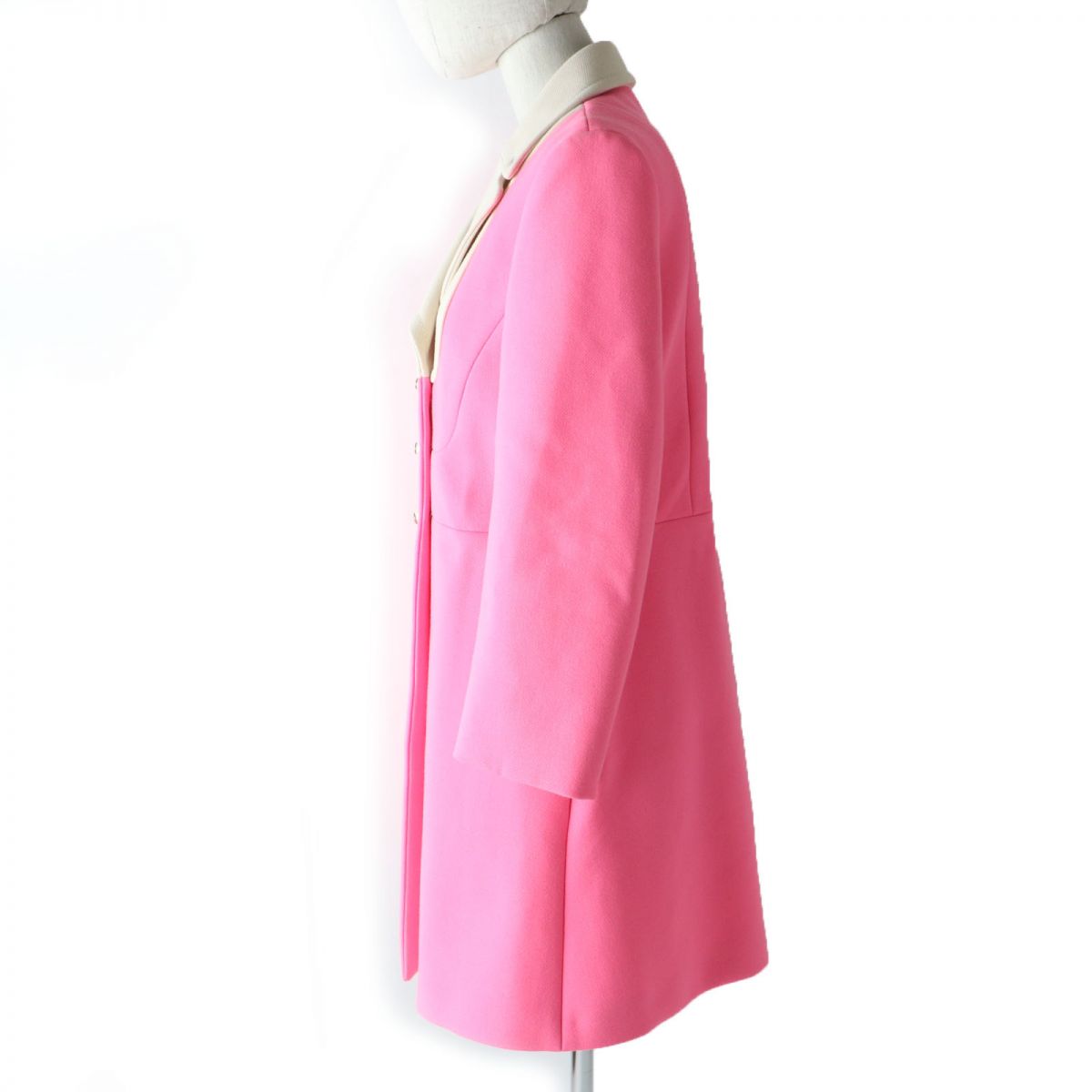 Gucci Wool Jacket 438819 Neon Pink Ivory