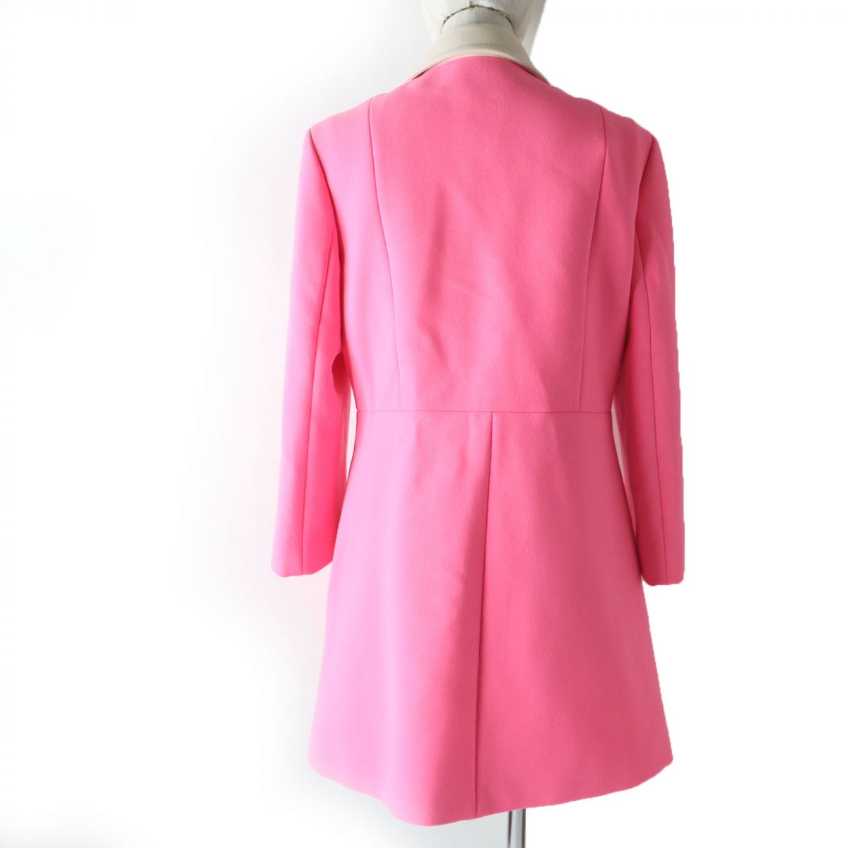 Gucci Wool Jacket 438819 Neon Pink Ivory