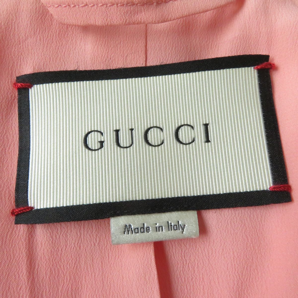 Gucci Wool Jacket 438819 Neon Pink Ivory